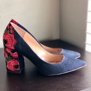 Lannah denim Jessica Simpson heels